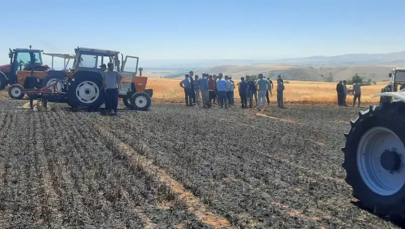 Yozgat’ta 100 Dönüm Tarımsal Alan Alevler İçinde Kül Oldu